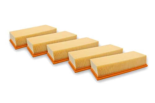 vhbw 5x Flachfaltenfilter Filter Ersatz für 6.904-283.0 Kärcher Nass-/Trockensauger NT 65/2 Ap, NT 65/2 Eco, NT 65/2 Eco Tc, NT 72/2 Eco Tc, NT 75/2 Ap Me Tc vhbw 5x Flachfaltenfilter Filter Ersatz für 6.904-283.0 Kärcher Nass-/Trockensauger NT 65/2 Ap, NT 65/2 Eco, NT 65/2 Eco Tc, NT 72/2 Eco Tc, NT 75/2 Ap Me Tc von vhbw