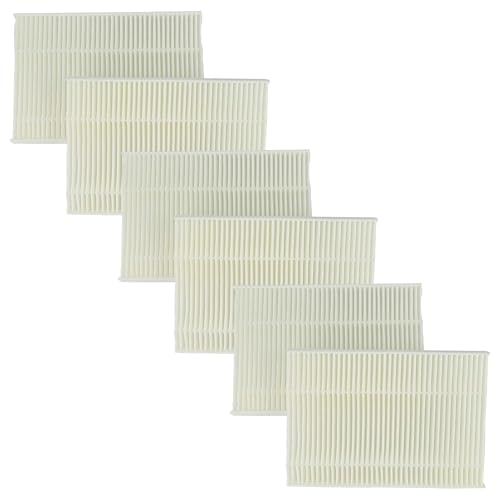 vhbw 6x Pollenfilter kompatibel mit Bosch Maxx Exclusiv WTL151 WTL151FF/05, WTL151 WTL151FF/01, WTL151 WTL151/07 Wäschetrockner von vhbw