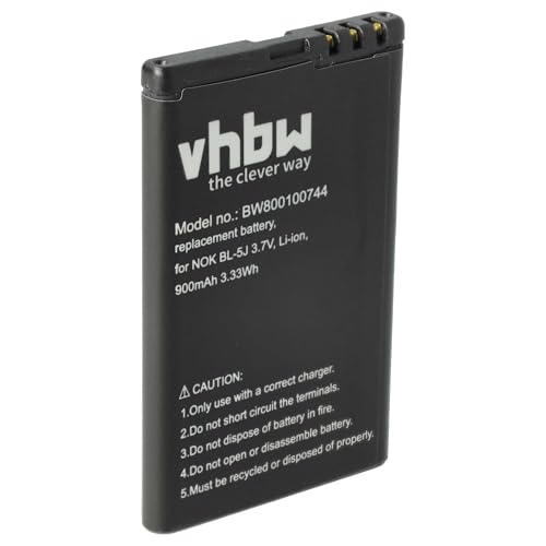 vhbw AKKU kompatibel mit Nokia Asha 200, Asha 201 ersetzt BL-5J von vhbw
