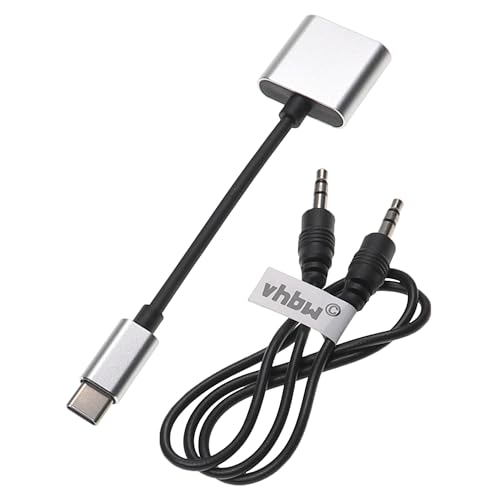 vhbw AUX Adapter USB Typ-C auf Klinkenbuchse kompatibel mit Huawei Mate 20 Pro Smartphone - 2-in-1 Adapterkabel inkl. Klinkenkabel, Schwarz, Silber vhbw AUX Adapter USB Typ-C auf Klinkenbuchse kompatibel mit Huawei Mate 20 Pro Smartphone - 2-in-1 Adapterkabel inkl. Klinkenkabel, Schwarz, Silber von vhbw