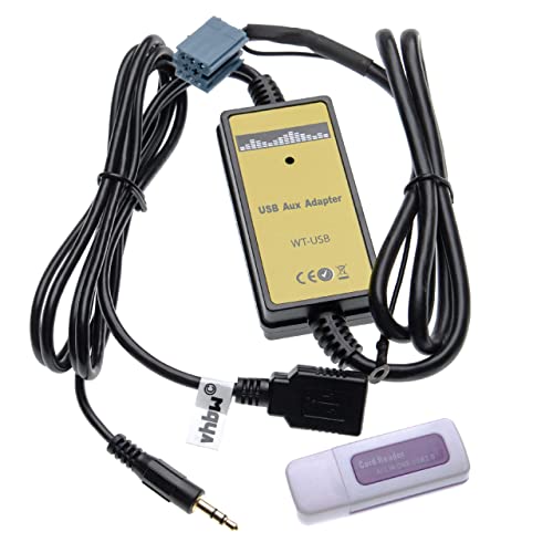 vhbw AUX USB Audio Adapter Kabel KFZ Radio kompatibel mit VW Polo, Phaeton, Passat 3B/3BG Limousine/Variant (10/1996-02/2005) Auto, Autoradio von vhbw