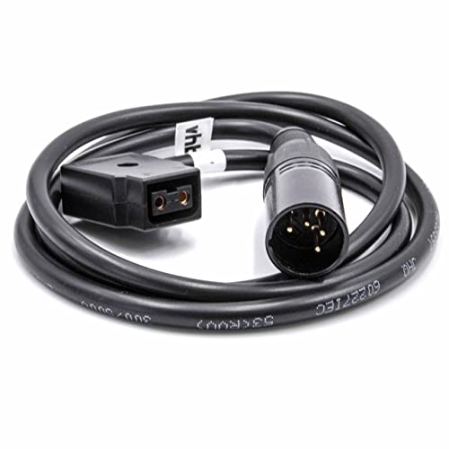 vhbw Adapter Kabel D-Tap (w) auf XLR 4-Pin (m) kompatibel mit Practilite 602 Kamera - 1 m Schwarz von vhbw