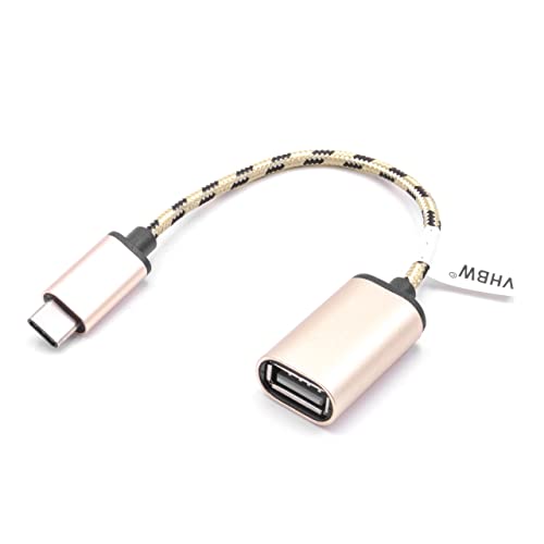 vhbw Adapter OTG kompatibel mit Asus ZenFone 3 Deluxe Mobilgerät - Kabeladapter von USB-3.1-Typ-C-Buchse auf USB 2.0 A-Stecker, roségold vhbw Adapter OTG kompatibel mit Asus ZenFone 3 Deluxe Mobilgerät - Kabeladapter von USB-3.1-Typ-C-Buchse auf USB 2.0 A-Stecker, roségold von vhbw