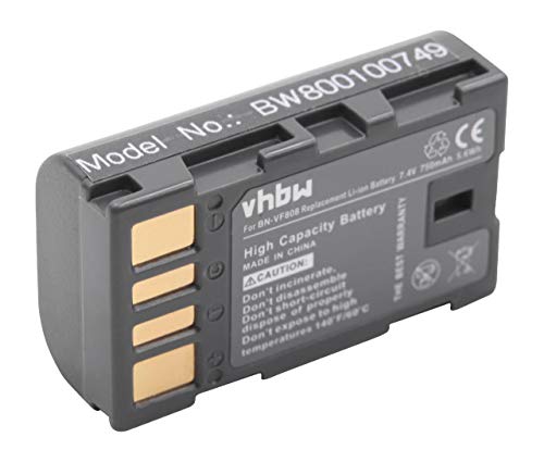 vhbw 1x Akku kompatibel mit JVC GR-D760, GR-D770, GR-D745, GR-D750 Videokamera Camcorder (750 mAh, 7,4 V, Li-Ion) + Infochip von vhbw