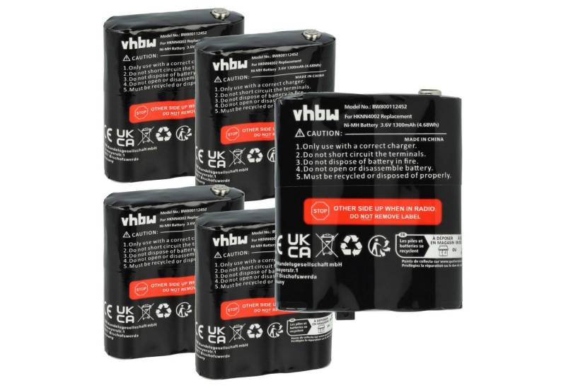 vhbw Ersatz für Motorola KEBT071B, KEBT-071-C für Akkuschrauber / Akku NiMH 1300 mAh von vhbw