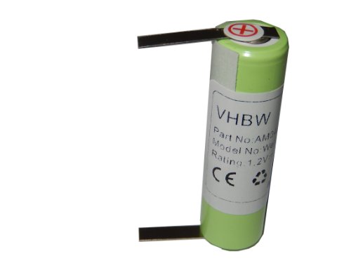 vhbw Akku Ersatz für 1HR-AAC, KR800 AAE für Rasierer (2000 mAh, 1,2 V, NiMH) von vhbw