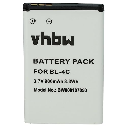 vhbw Akku Ersatz für Bea-fon C140/C240 für Handy Smartphone Telefon (900mAh, 3,7V, Li-Ion) von vhbw
