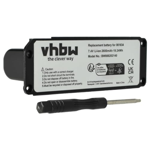 vhbw Akku Ersatz für Bose 061384, 061385, 061386, 061834 für Lautsprecher Boxen Speaker (2600mAh, 7,4V, Li-Ion) von vhbw