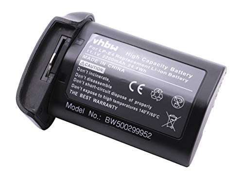 vhbw Akku Ersatz für Canon LP-E4, LP-E4N für Kamera (2200 mAh, 11,1 V, Li-Ion) von vhbw