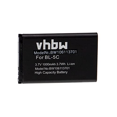 vhbw Akku Ersatz für Doro DBR-800D für Handy Smartphone Telefon (1000mAh, 3,7V, Li-Ion) von vhbw