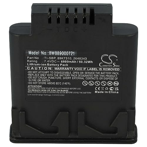 vhbw Akku Ersatz für Fluke 89K7310, TI-SBP, 2648343 für Wärmebildkamera (6800 mAh, 7,4 V, Li-Ion) von vhbw