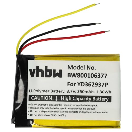 vhbw Akku Ersatz für GoPro YD362937P für Fernbedienung Remote Control (350mAh, 3,7V, Li-Polymer) von vhbw