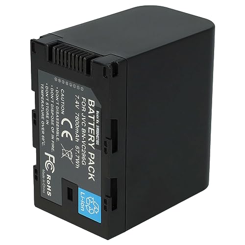 vhbw Akku Ersatz für JVC BN-VC264G, BN-VC296G, BN-VC298G für Videokamera Camcorder (7800mAh, 7,4V, Li-Ion) von vhbw