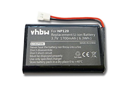 vhbw Akku Ersatz für Seecode NP120 für Freisprecheinrichtung Konferenztelefon (1700 mAh, 3,7 V, Li-Ion) von vhbw