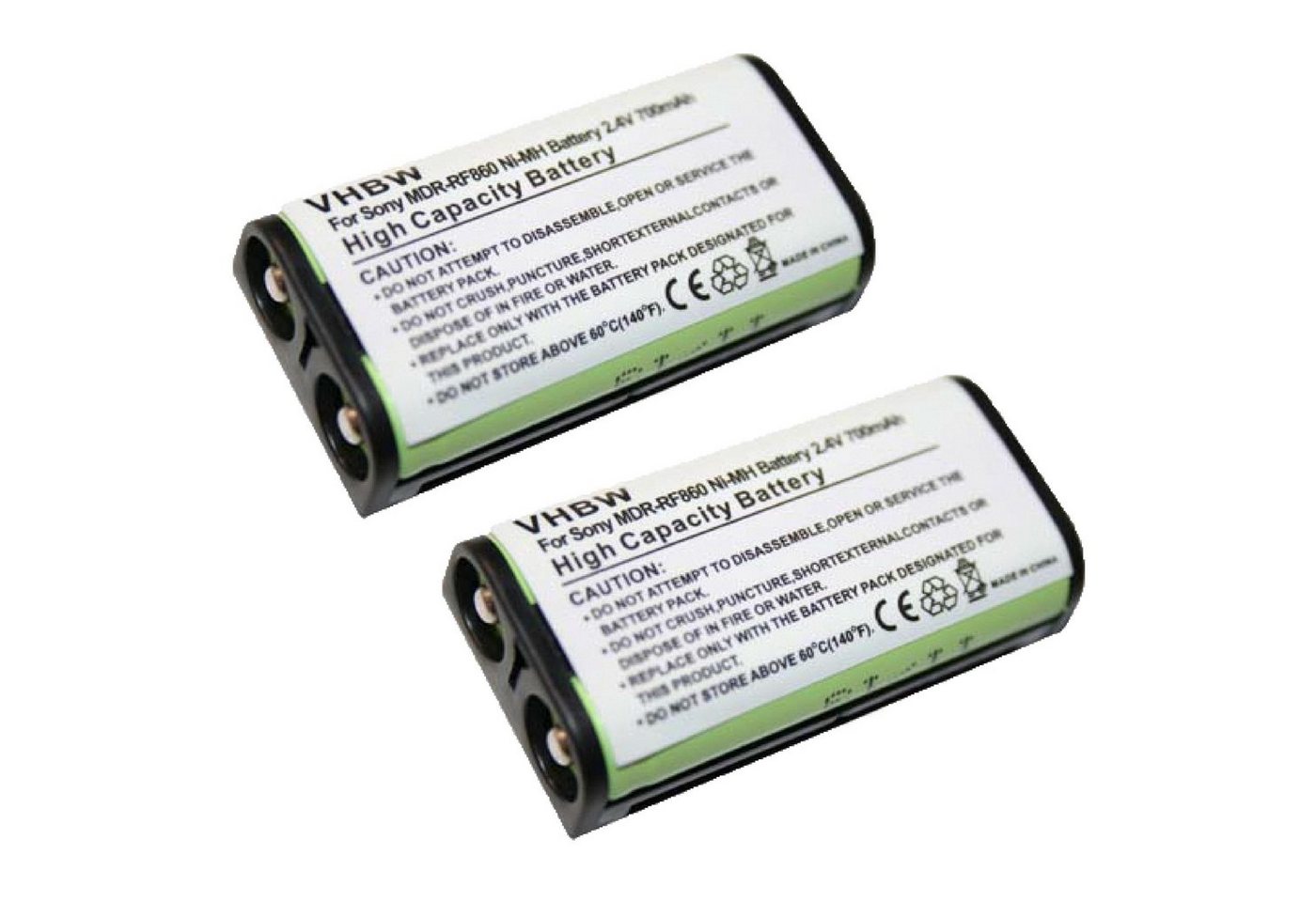 vhbw Akku Ersatz für Sony BP-HP550-11 für Kopfhörer / Mobilfunk (700mAh, 2,4V, NiMH) 700 mAh von vhbw