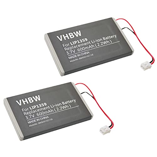 vhbw Akku Ersatz für Sony Lip1359, Lip1472, Lip1859 für Controller (600mAh, 3,7V, Li-Ion) von vhbw