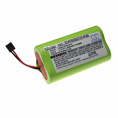 vhbw Akku Ersatz für Trelock 18650-22PM 2P1S für Taschenlampe Kopflampe (4400mAh, 3,7V, Li-Ion) von vhbw