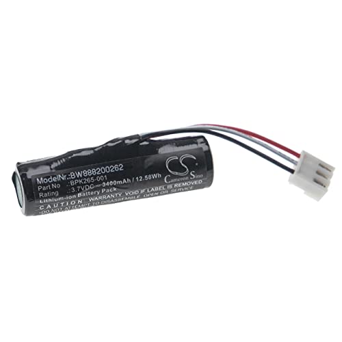 vhbw Akku Ersatz für Verifone BPK260-001, BPK260-002-01-A, BPK265-001 für Barcodescanner POS (3400mAh, 3,7V, Li-Ion) von vhbw