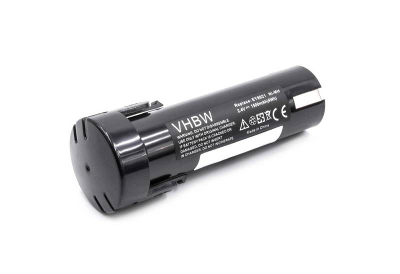 vhbw Akku Ersatz für Weidmüller 9007450000 für Elektrowerkzeug (1500mAh, 2,4V, NiMH) 1500 mAh von vhbw