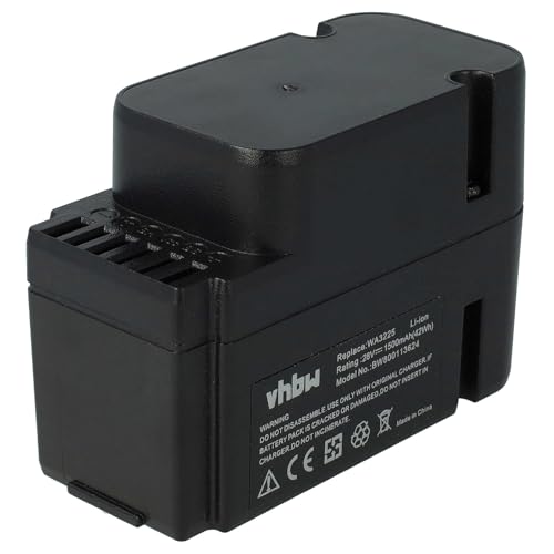 vhbw Akku Ersatz für Worx WA3226 für Rasenmäher (1500mAh, 28V, Li-Ion) von vhbw