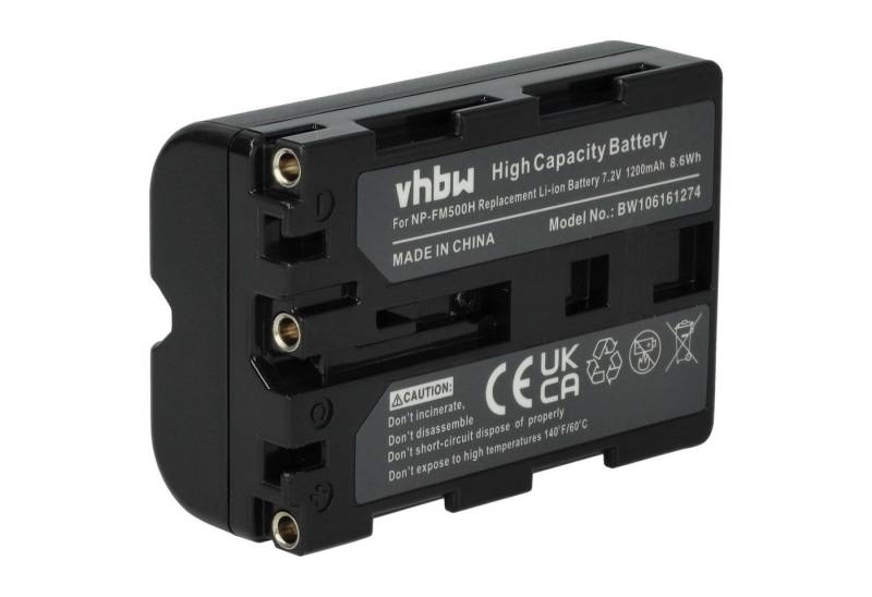 vhbw passend für Sony Alpha DSLR-A300K, DSLR-A300X, DSLR-A200W, DSLR-A300, Kamera-Akku Li-Ion 1200 mAh von vhbw