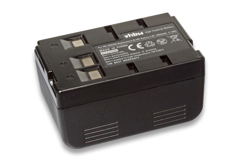 vhbw Akku Kamera-Akku NiMH 3600 mAh (4,8 V) von vhbw