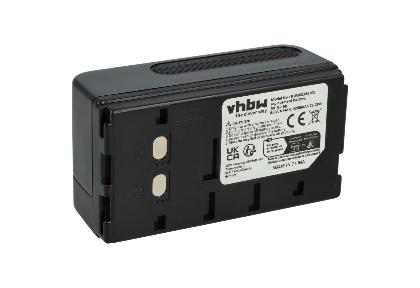 vhbw Ersatz für ONeil 550041-100, DR10 für Camcorder (4200 mAh, 6 V, NiMH) Kamera-Akku NiMH 4200 mAh von vhbw