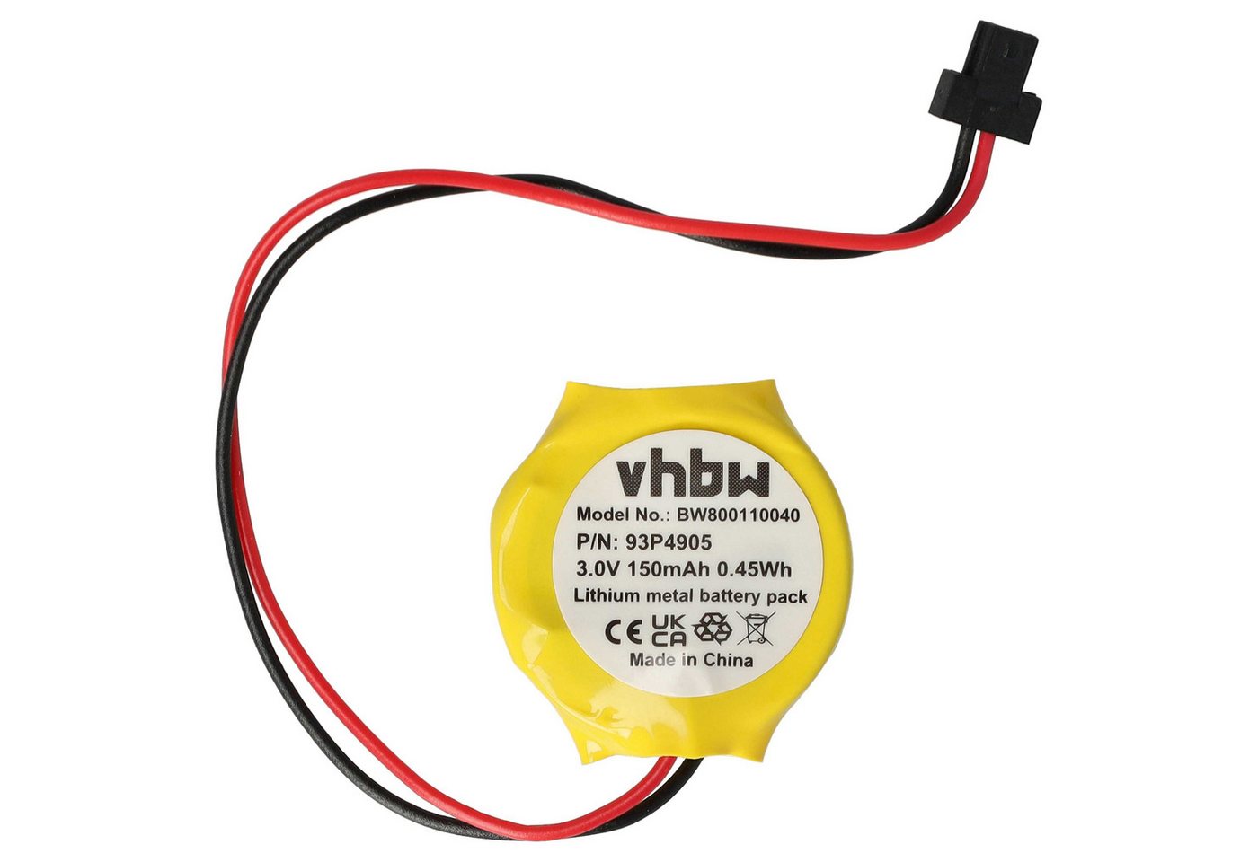 vhbw Akku Li-Ion 150 mAh (3 V) von vhbw