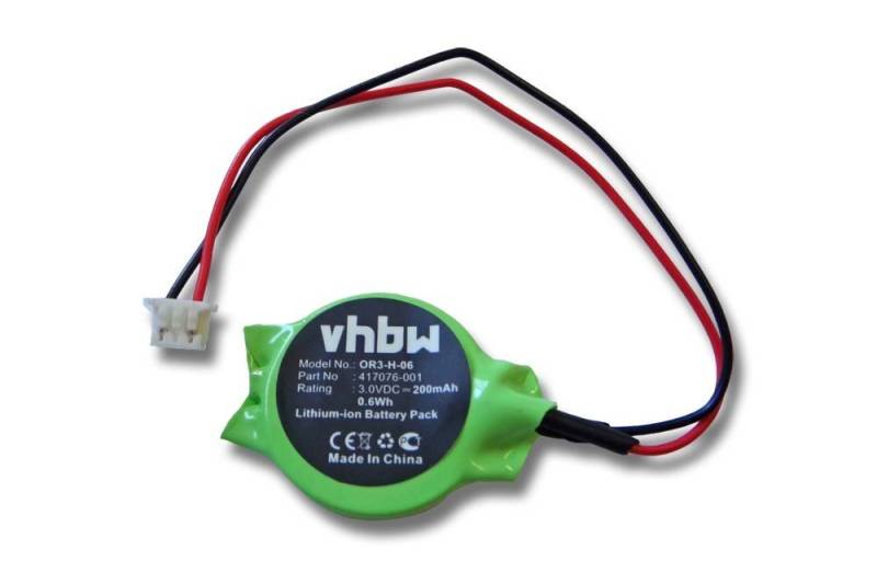 vhbw Akku Li-Ion 200 mAh (3 V) von vhbw