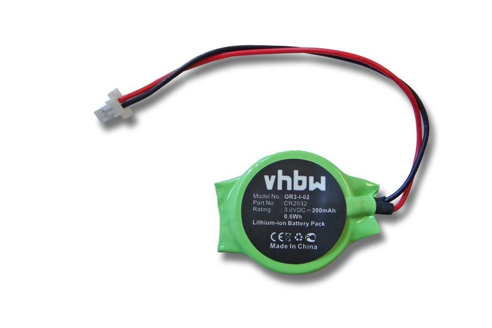 vhbw Ersatz für CR2032 für Notebook, Netbook (200 mAh, 3 V, Li-Ion) Akku Li-Ion 200 mAh von vhbw