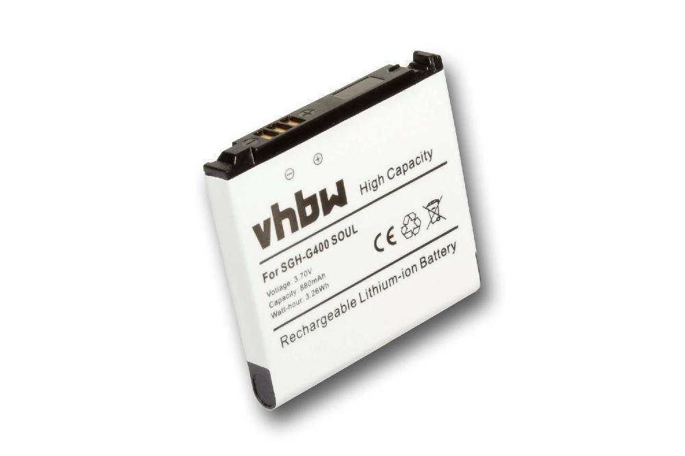 vhbw passend für Samsung SGH-G400 Soul, SGH-F260, SGH-F268, SGH-F330, Smartphone-Akku Li-Ion 700 mAh von vhbw