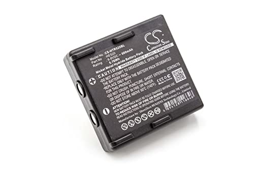 vhbw Akku kompatibel mit Abitron Nova, KH68300520.A, Ergo Industrie-Funkfernsteuerung Fernbedienung (600 mAh, 9,6 V, NiMH) - Schwarz von vhbw