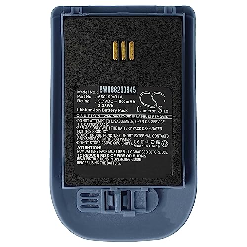 vhbw Akku kompatibel mit Aastra DH4-BAAA/2B schnurlos Festnetz Telefon (900 mAh, 3,7 V, Li-Ion) Blau Grau von vhbw