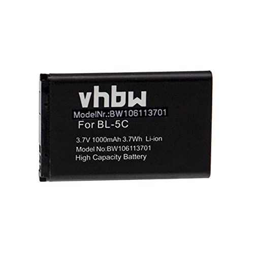 vhbw Akku kompatibel mit Belkin Tizi Mobile DVB-T Tuner Handy Smartphone Telefon (1000mAh, 3,7V, Li-Ion) von vhbw