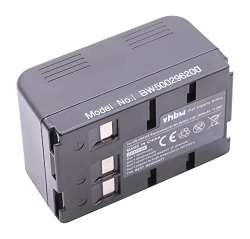 vhbw Akku kompatibel mit Blaupunkt CC-664, CC-684, CC-695, SC-625, SC-634, SCR-250, ST-634 Videokamera Camcorder (3600mAh, 4,8V, NiMH) von vhbw
