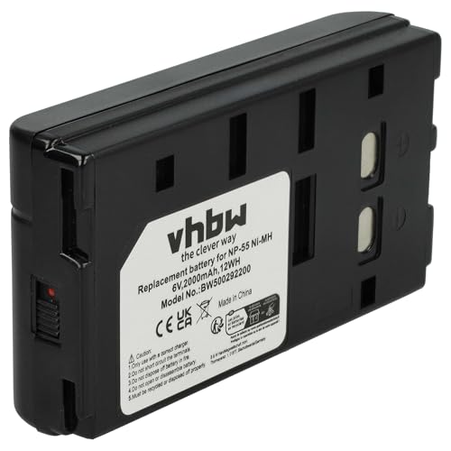 vhbw 1x Akku kompatibel mit Sony CCD-TR330E, CCD-TR33, CCD-TR350, CCD-TR340E, CCD-TR323E, CCD-TR305E Videokamera Camcorder (2000 mAh, 6 V, NiMH) von vhbw