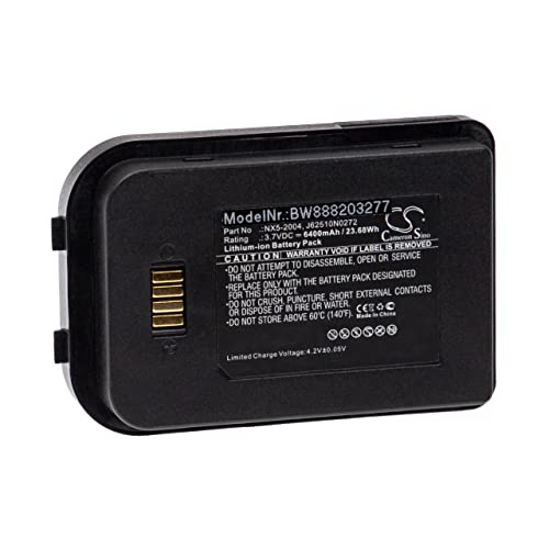 vhbw Akku kompatibel mit Bluebird Pidion BIP-6000 Barcodescanner POS (6400mAh, 3,7V, Li-Ion) von vhbw