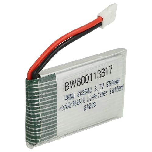 vhbw Akku kompatibel mit Bojiang S5C-2 Drohne Multicopter Quadrocopter (550 mAh, 3,7 V, Li-Ion) von vhbw