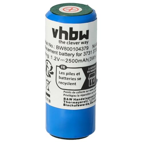 vhbw Akku kompatibel mit Braun Oral-B Triumph 4000, 5000, 9000, 9400, 9500 elektrische Zahnbürste (2500mAh, 1,2V, NiMH) von vhbw