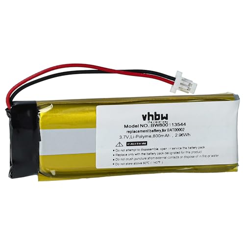 vhbw Akku kompatibel mit Cardo G4, G9, G9x, Scala Rider G4, Scala Rider G9 Wireless Headset Kopfhörer (800mAh, 3,7V, Li-Polymer) von vhbw