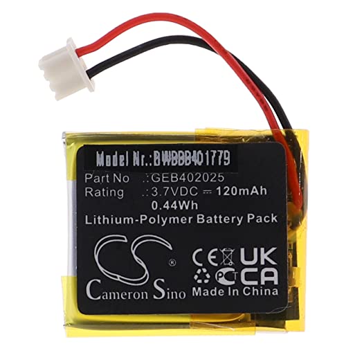 vhbw Akku kompatibel mit Clifford 7351V, 7752V, 7752X Fernbedienung Remote Control Transmitter (120mAh, 3,7V, Li-Polymer) von vhbw