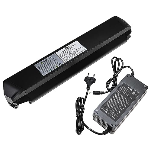 vhbw Akku kompatibel mit DeHawk i7, i5 E-Bike Elektrofahrrad (14,5 Ah, 48 V, Li-Ion) + Ladegerät - Schwarz von vhbw