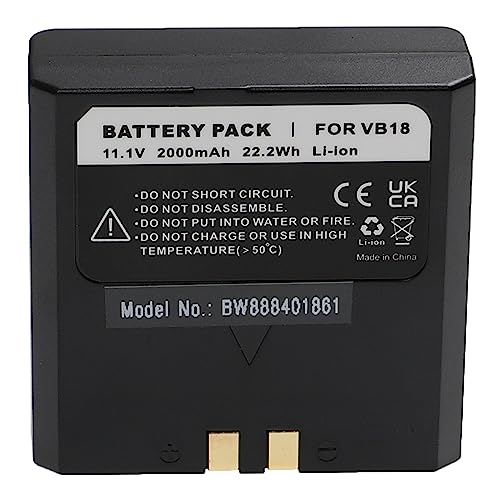 vhbw Akku kompatibel mit Flashpoint VB-18, Zoom Li-on Flash, Zoom Li-on R2 TTL Blitzgerät, Kamera-Blitz (2000mAh, 11,1V, Li-Ion) von vhbw