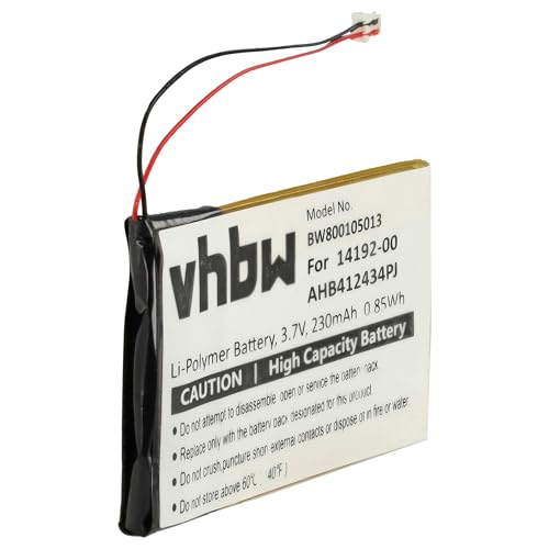 vhbw Akku kompatibel mit Jabra Pro 9450, 9450SH Wireless Headset Kopfhörer (230 mAh, 3,7 V, Li-Polymer) von vhbw