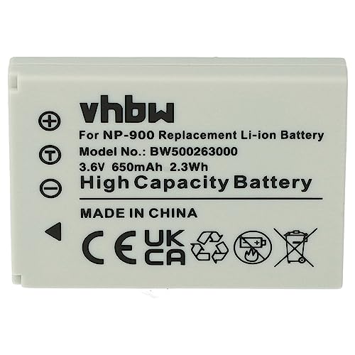 vhbw Akku kompatibel mit Jenoptik JD 7.0z3 S, JD 7.0z3 SL, JD 8.0z3 SL Kamera (650 mAh, 3,6 V, Li-Ion) von vhbw