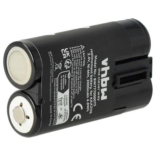vhbw Akku kompatibel mit Kodak EasyShare DX6340, DX4900, DX6440 Kamera (2000 mAh, 2,4 V, NiMH) von vhbw