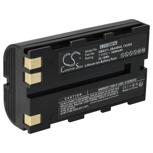 vhbw Akku kompatibel mit Leica GS20, RCS1100, RX1200, RX900 Lasermessgerät, Messgerät (3400mAh, 7,4V, Li-Ion) von vhbw
