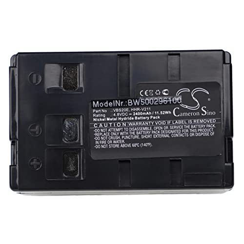 vhbw Akku kompatibel mit METZ 9747, 9745, 9783, 9748 Videokamera Camcorder (2400 mAh, 4,8 V, NiMH) von vhbw