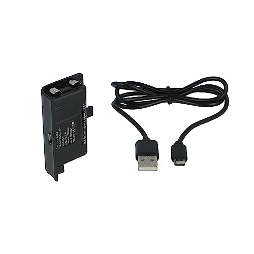 vhbw Akku kompatibel mit Microsoft Xbox One Wireless Controller - Inkl. Abdeckung + USB-Ladekabel von vhbw