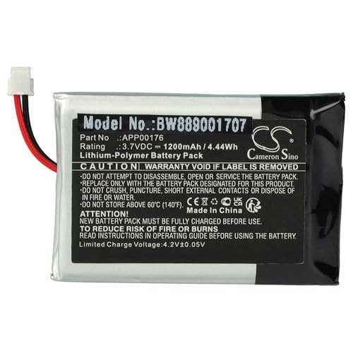 vhbw Akku kompatibel mit Minn Kota i-Pilot Link BT Drohne Controller (1200 mAh, 3,7 V, Li-Polymer) von vhbw